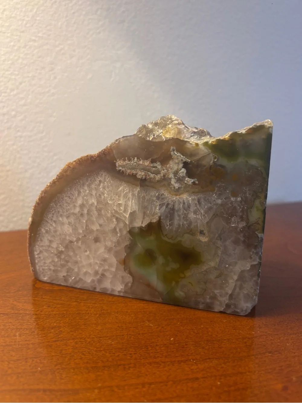 West Elm Brazilian Agate Bookend Stone – Natural Crystal Decor Made in Brazil